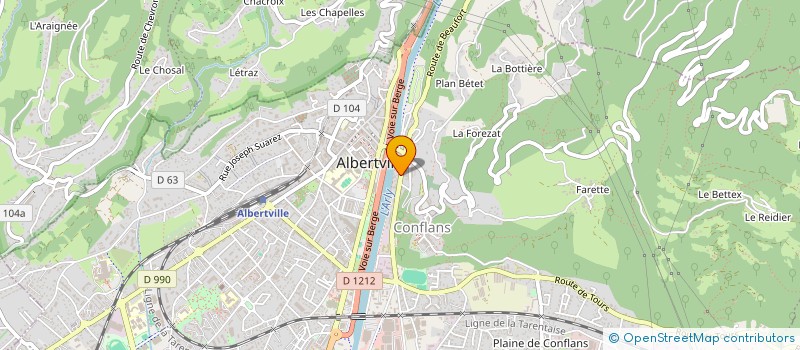 localisation de l'entreprise MARKAT FRANCE SAS  ALBERTVILLE