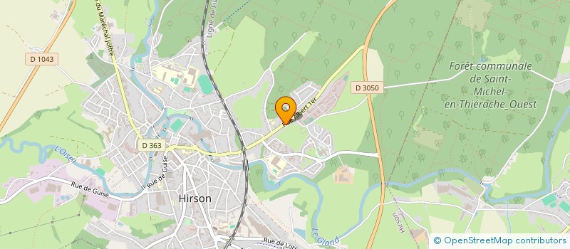 localisation de l'entreprise MARKAUTO à HIRSON