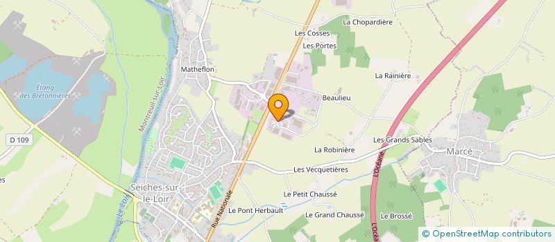 localisation de l'entreprise MARKELEC  SEICHES-SUR-LE-LOIR