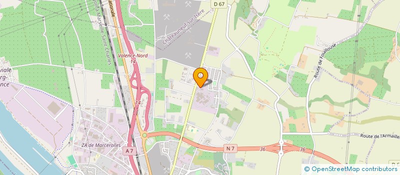 localisation de l'entreprise MARKEM-IMAJE INDUSTRIES à BOURG-LES-VALENCE