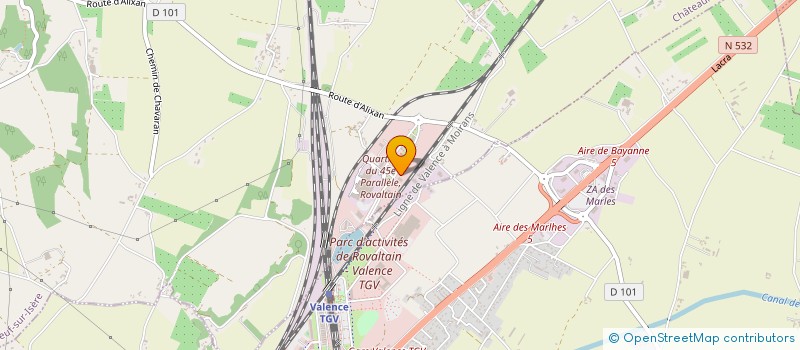localisation de l'entreprise MARKEM-IMAJE SAS à CHATEAUNEUF-SUR-ISERE