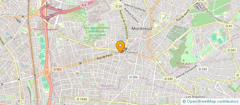 localisation de l'entreprise MARKET 29 à MONTREUIL