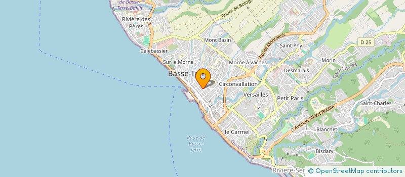 localisation de l'entreprise MARKET BASTE  BASSE-TERRE