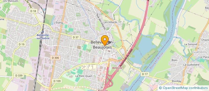 localisation de l'entreprise MARKET BELLEVILLE  BELLEVILLE-EN-BEAUJOLAIS