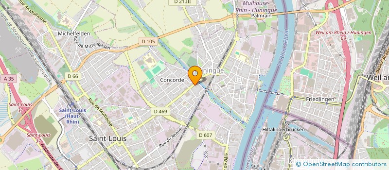 localisation de l'entreprise MARKET CHEZ TONTON  HUNINGUE