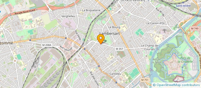localisation de l'entreprise MARKET CITY à LAMBERSART