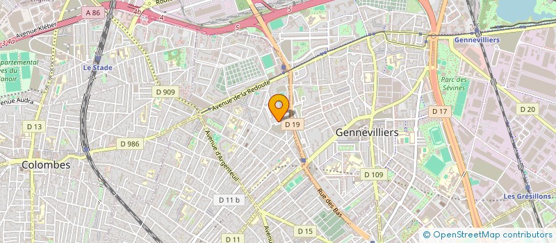localisation de l'entreprise MARKET EXPRESS 92 à ASNIERES-SUR-SEINE