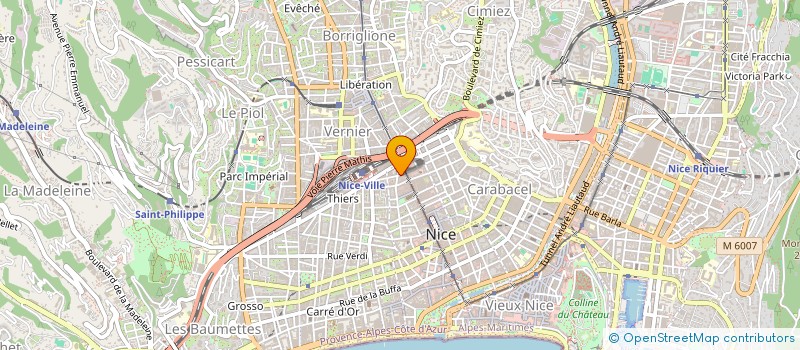 localisation de l'entreprise MARKET EXPRESS  NICE