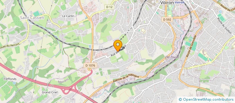 localisation de l'entreprise MARKET INN à VOIRON