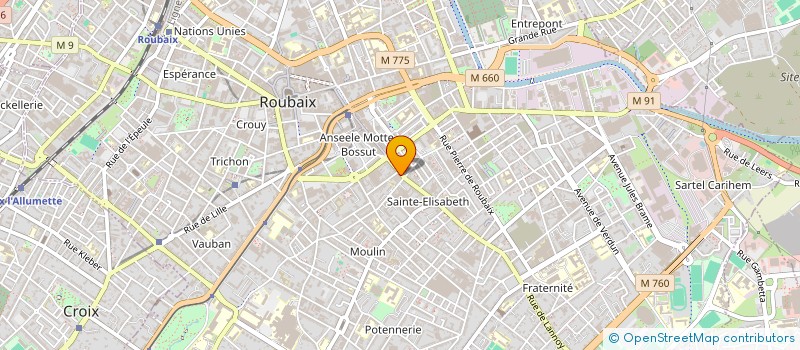 localisation de l'entreprise MARKET NADI  ROUBAIX