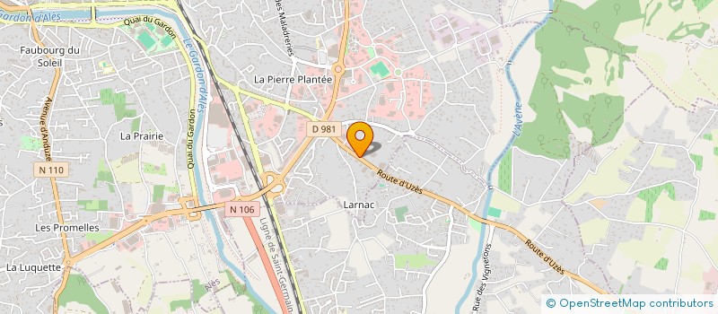 localisation de l'entreprise MARKET PIECES AUTO à ALES