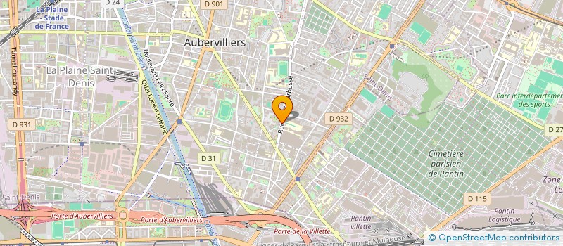 localisation de l'entreprise MARKET PRO à AUBERVILLIERS