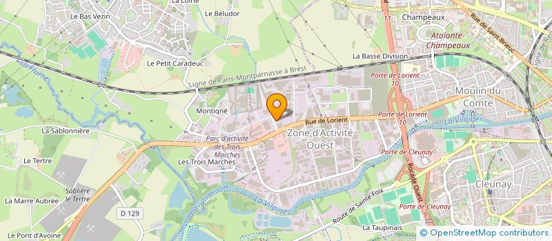 localisation de l'entreprise MARKETIMEX  RENNES