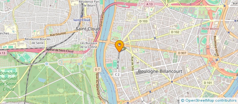 localisation de l'entreprise MARKETING ACTIF INTERNATIONAL à BOULOGNE-BILLANCOURT