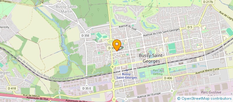 localisation de l'entreprise MARKETING AND MANAGEMENT SPORTS à BUSSY-SAINT-GEORGES