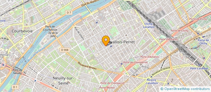 localisation de l'entreprise MARKETING AV à LEVALLOIS-PERRET