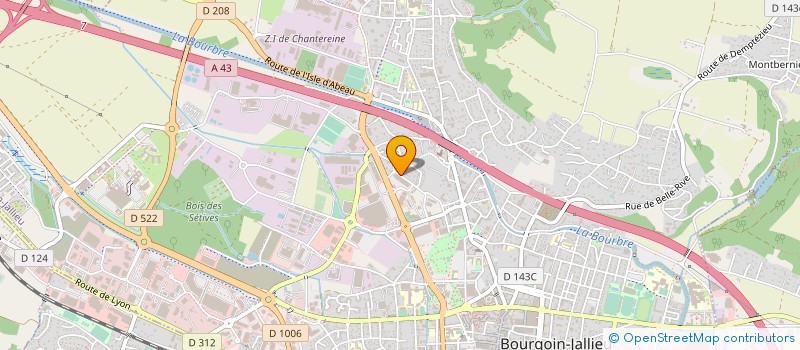 localisation de l'entreprise MARKETING BIJOUX  BOURGOIN-JALLIEU