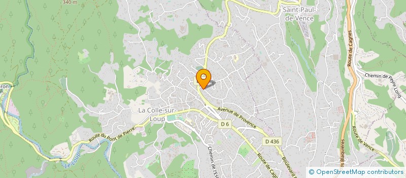 localisation de l'entreprise MARKETING COMM DESIGN CREATION à LA COLLE-SUR-LOUP