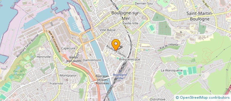 localisation de l'entreprise MARKETING COMMERCIALISATION RESERVATION à BOULOGNE-SUR-MER