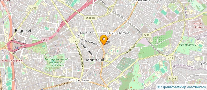 localisation de l'entreprise MARKETING CREATIONS ET COMMUNICATIONS à MONTREUIL