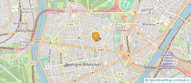 localisation de l'entreprise MARKETING DIRECT COMMUNICATION AVANCEE à BOULOGNE-BILLANCOURT