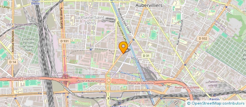 localisation de l'entreprise MARKETING ET COMMUNICATION à AUBERVILLIERS