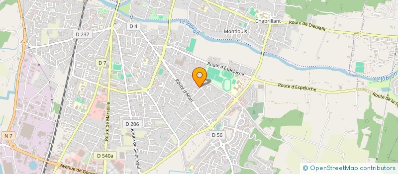 localisation de l'entreprise MARKETING ET SECURITE à MONTELIMAR