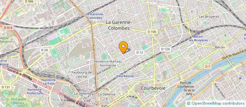 localisation de l'entreprise MARKETING SPORTS UNITED  COURBEVOIE