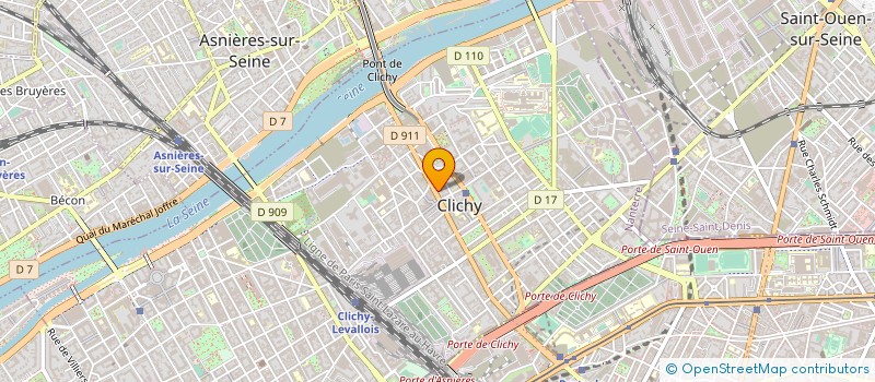 localisation de l'entreprise MARKETINOVE à CLICHY