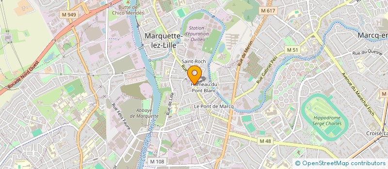 localisation de l'entreprise MARKETUBE à MARQUETTE-LEZ-LILLE
