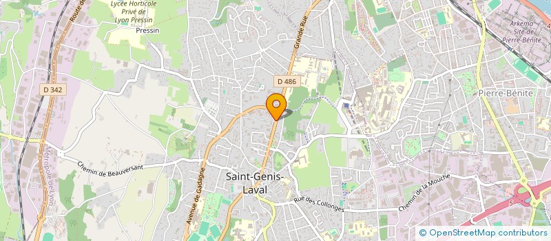 localisation de l'entreprise MARKOM+  SAINT-GENIS-LAVAL