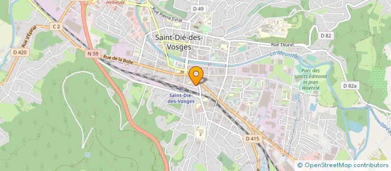 localisation de l'entreprise MARKU BATIMENT à SAINT DIE DES VOSGES