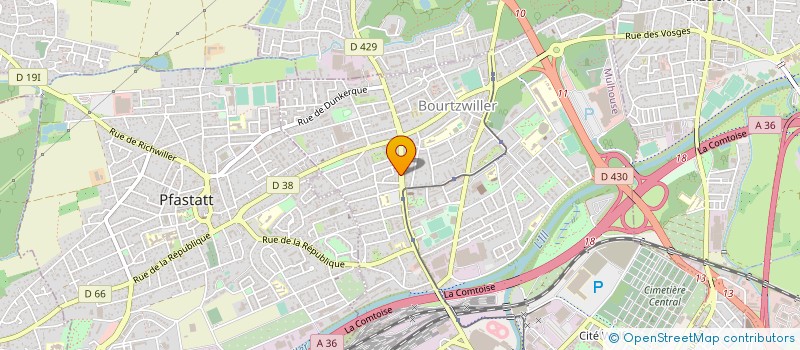 localisation de l'entreprise MARKU & POTACCI  MULHOUSE