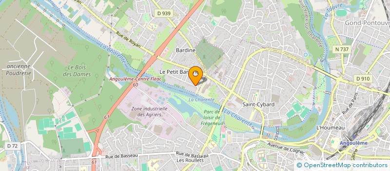 localisation de l'entreprise MARLAC à SAINT-YRIEIX-SUR-CHARENTE