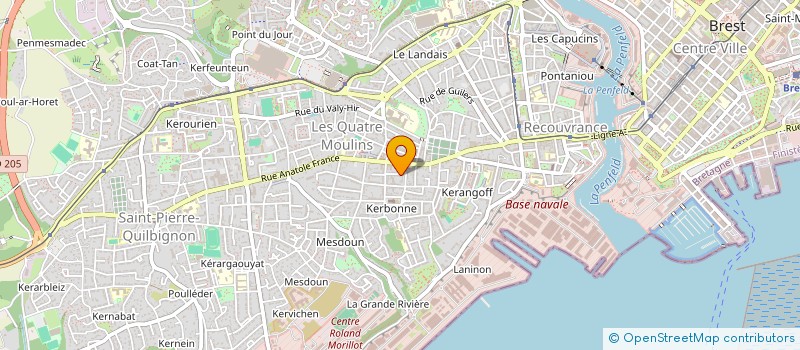 localisation de l'entreprise MARLAK à BREST