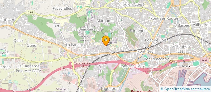 localisation de l'entreprise MARLAN  TOULON