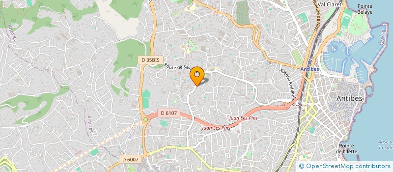 localisation de l'entreprise MARLANE à ANTIBES