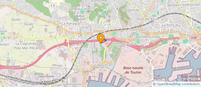 localisation de l'entreprise MARLAU  TOULON