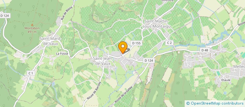 localisation de l'entreprise MARLAU  SAINT-MARTIN-SOUS-MONTAIGU