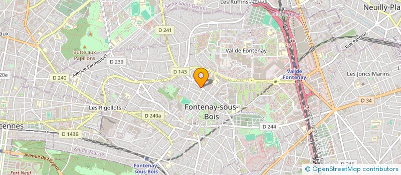 localisation de l'entreprise MARLAUR à FONTENAY-SOUS-BOIS