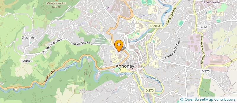 localisation de l'entreprise MARLEA à ANNONAY