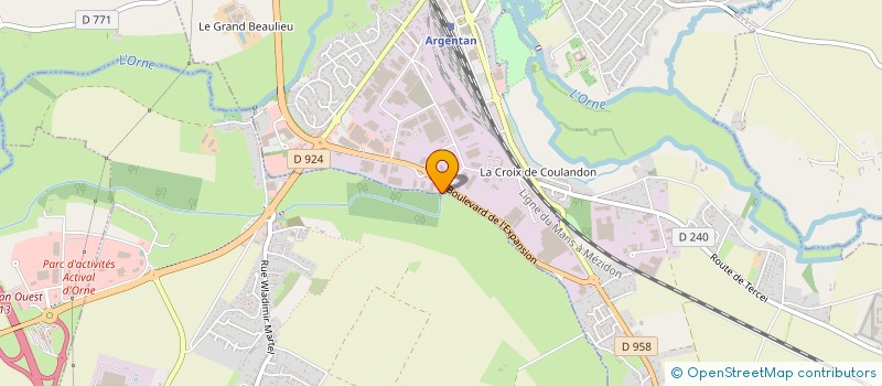localisation de l'entreprise MARLEF à ARGENTAN