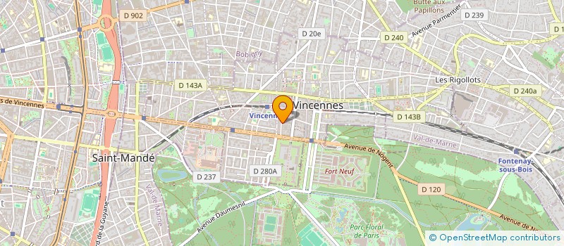 localisation de l'entreprise MARLEI à VINCENNES