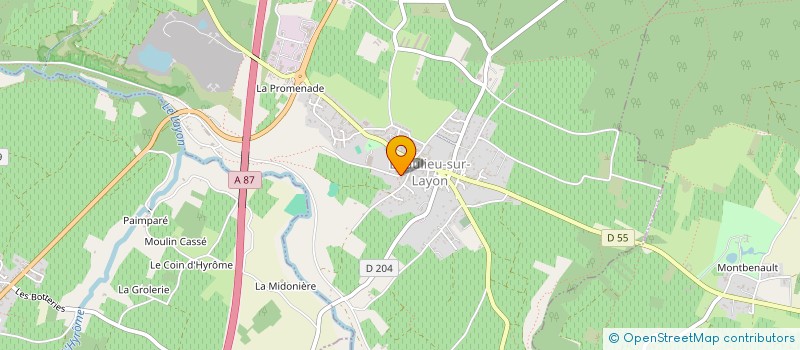 localisation de l'entreprise MARLENE SAS à BEAULIEU-SUR-LAYON