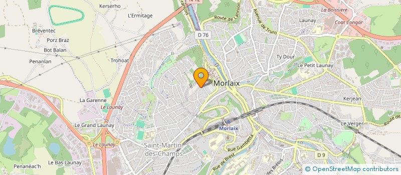 localisation de l'entreprise MARLENE TILLY PGC à MORLAIX