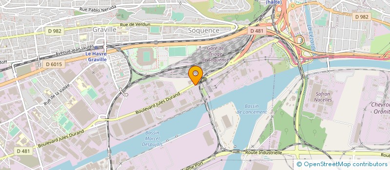 localisation de l'entreprise MARLEV à LE HAVRE