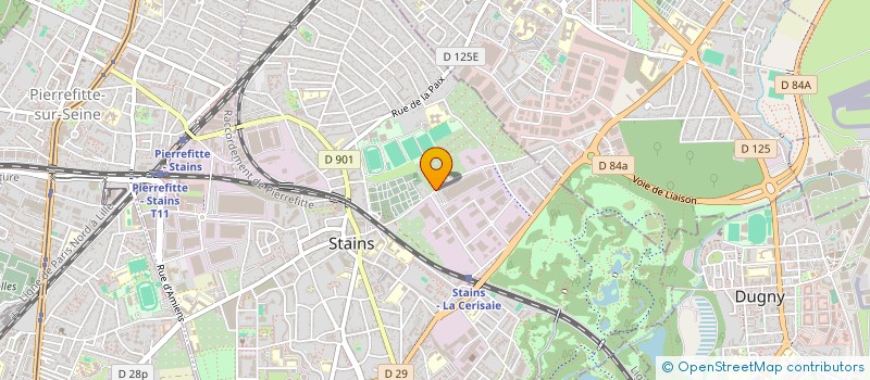 localisation de l'entreprise MARLEV à STAINS