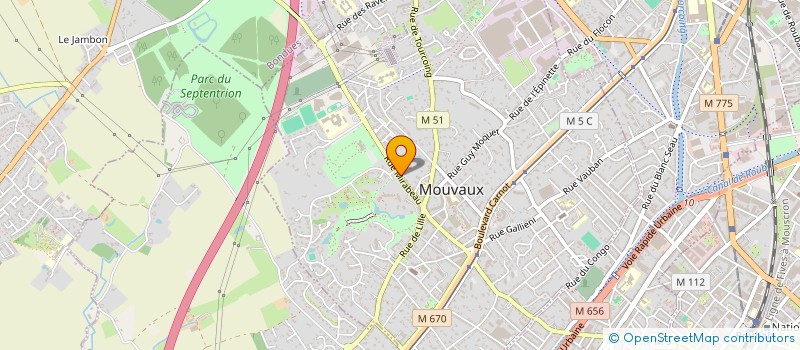 localisation de l'entreprise MARLEX à MOUVAUX