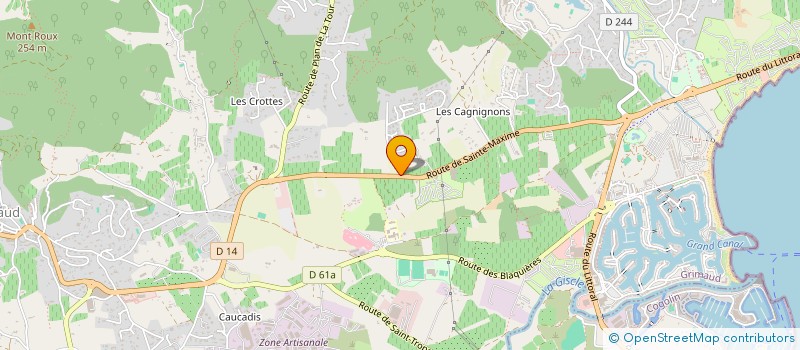 localisation de l'entreprise MARLEX à GRIMAUD