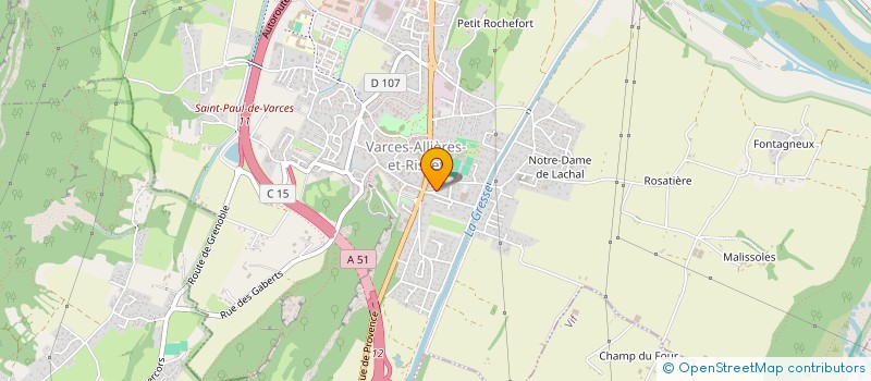 localisation de l'entreprise MARLEX à VARCES-ALLIERES-ET-RISSET